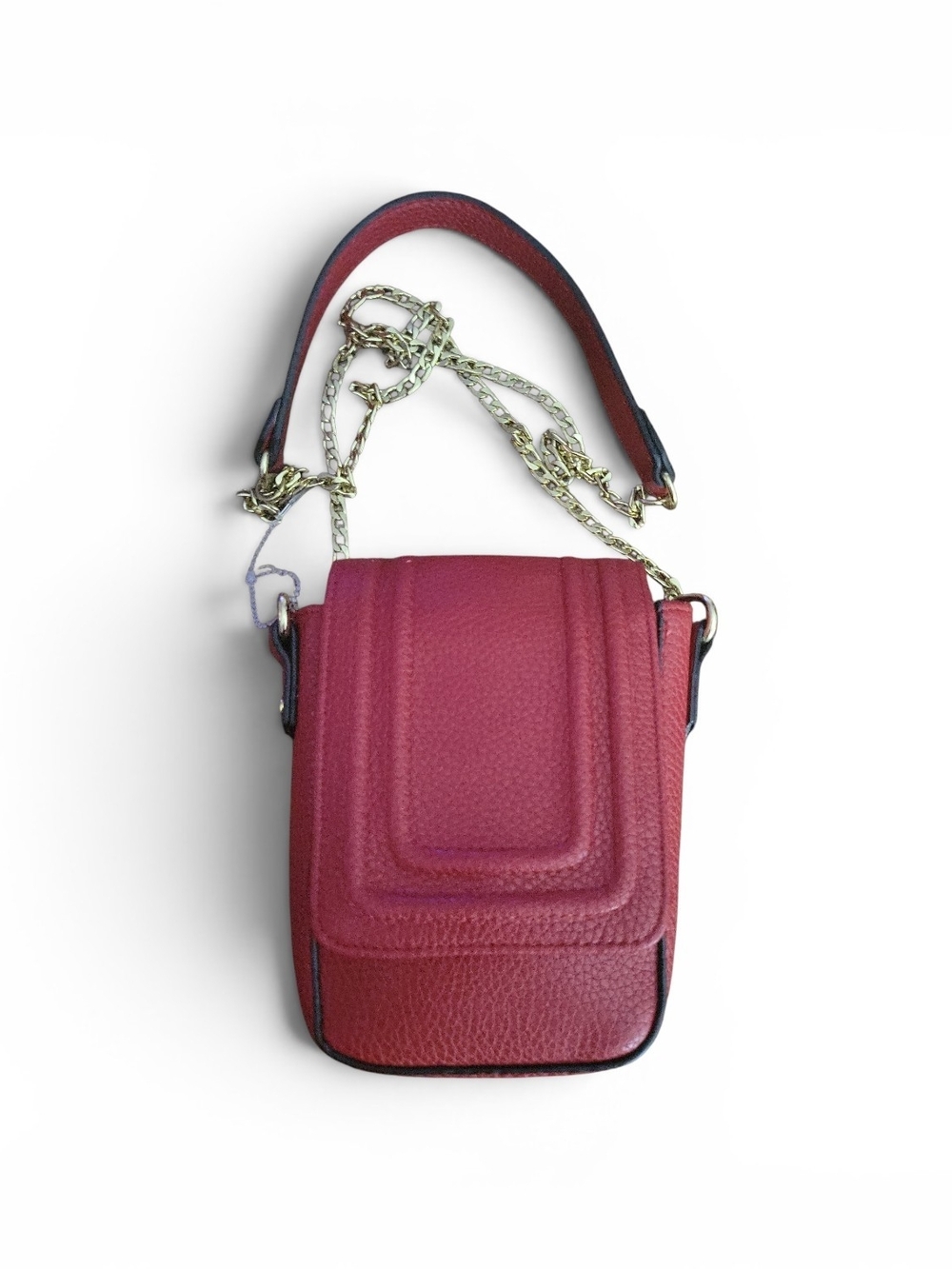 Sam & Libby Red Mini Crossbody Bag With Chain Strap